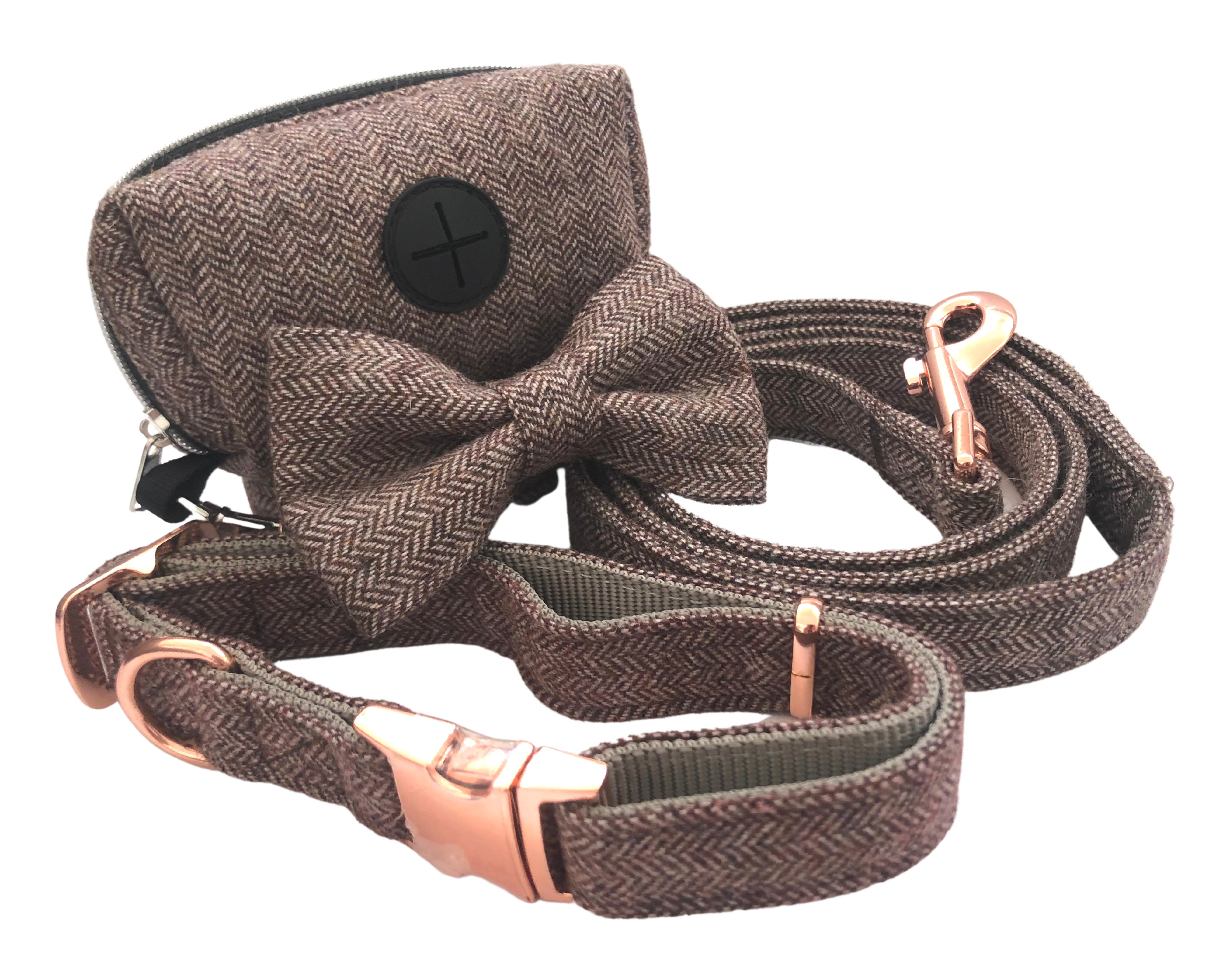 Twill Cloth Collar and Leash Set